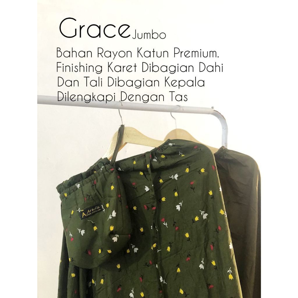 Arbifa Mukena Rayon Motif Fuji Katun Premium Jumbo