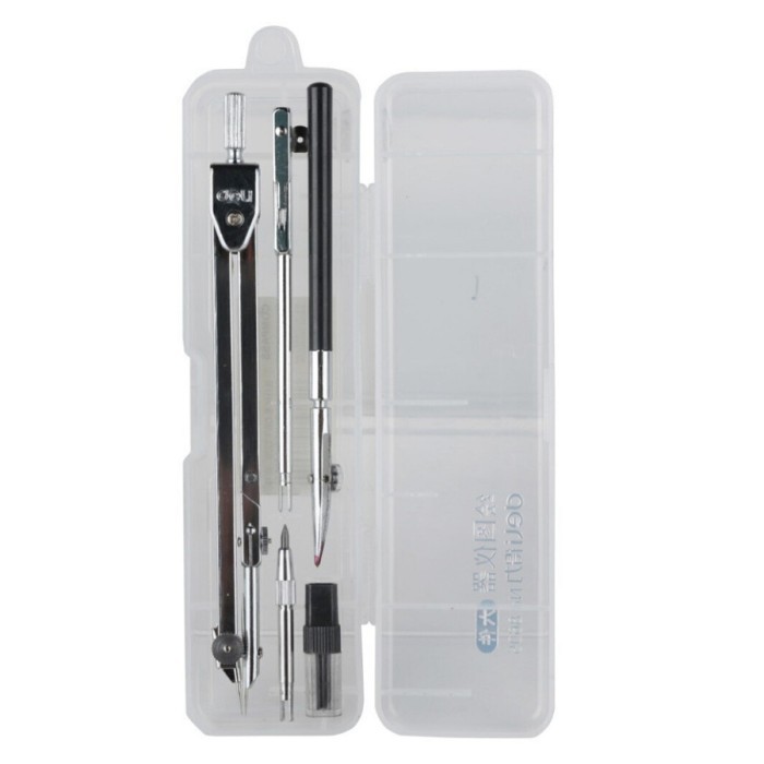 

Sale Jangka Gambar Set Deli Drawing Compass Set 8605 Isi 6 Pcs Stainless