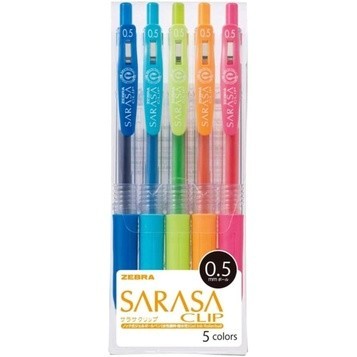 

Sale Zebra Sarasa Clip Gel Ballpoint Pen 0.3 0.4 0.5 0.7 Mm Set Of 5 Colors