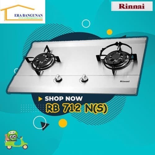 Kompor Tanam Gas Rinnai Rb 712 N S Stainless