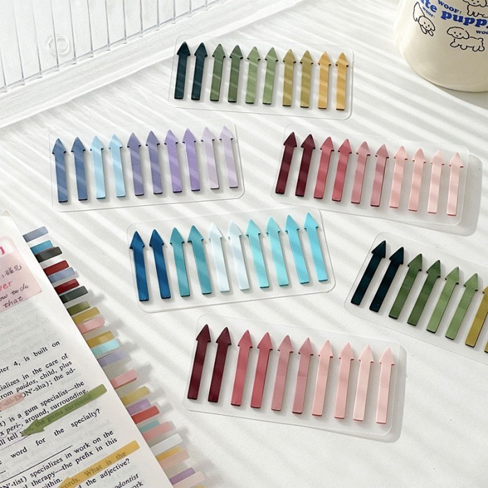 Sticky Notes Index Pembatas Buku Transparan Isi 200 Lembar Anti Air