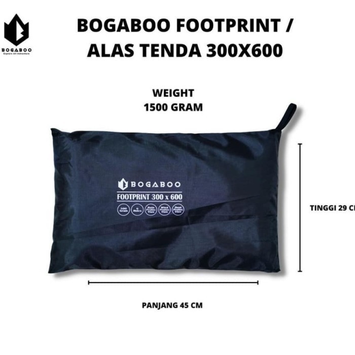 Soniaa_ Footprint Alas Tenda Bogaboo Waterproof 3X6 Cocok Untuk Quecua Arpenaz