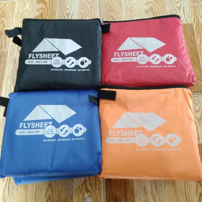 Soniaa_ Flysheet Bushcraft 3X3 Alas Tenda Terpal Tenda Footprint 3X3