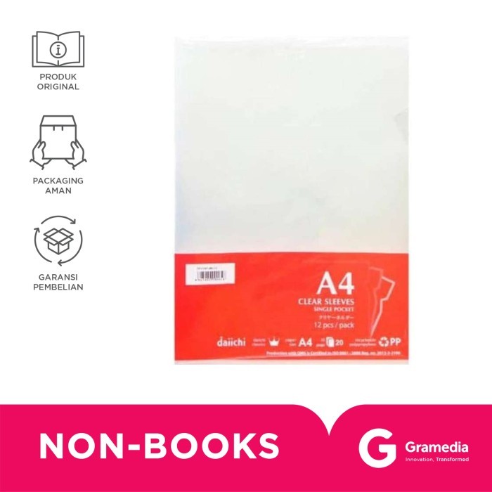 

Sale Daiichi Clear Sleeves 9001 A4 White / 12Pc