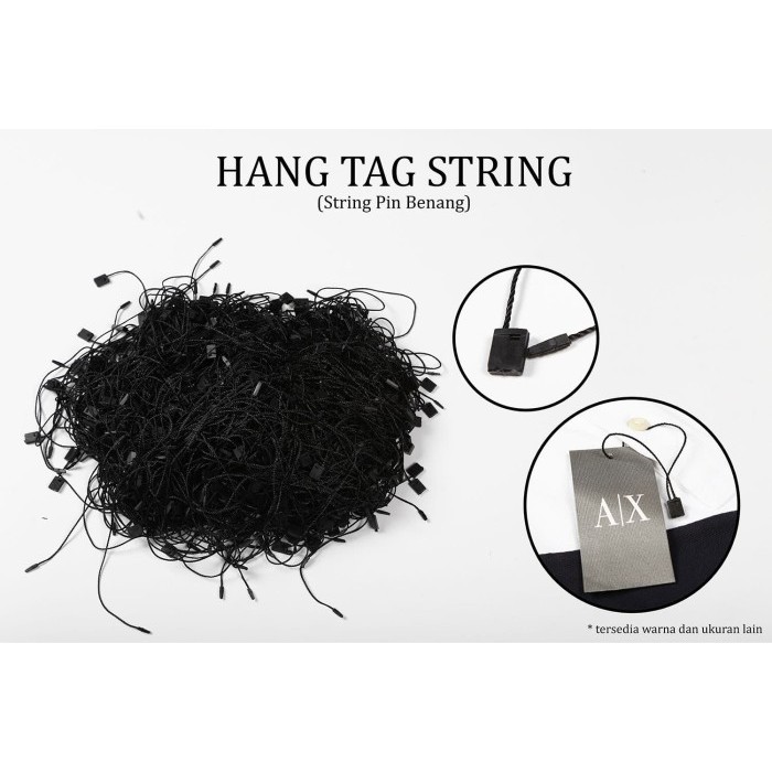 

Sale Hang Tag String Hitam / Tali Hang Tag Hitam (1000Pcs)