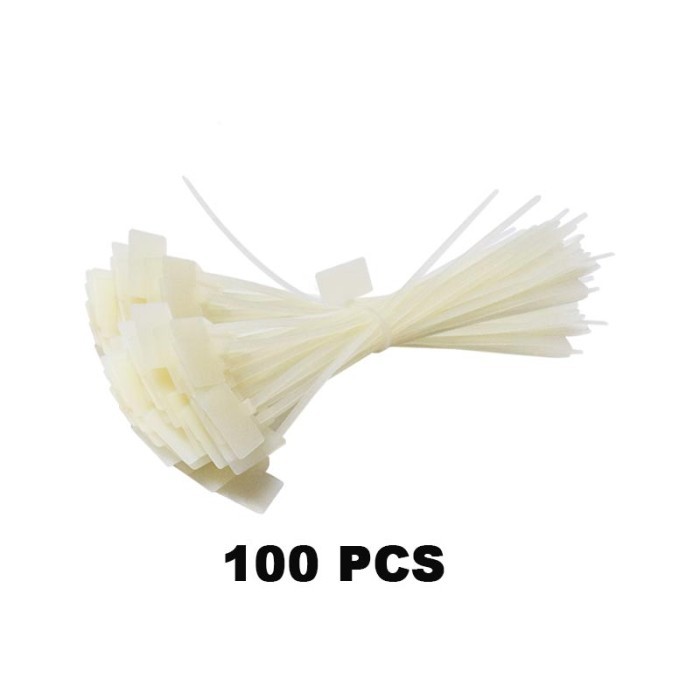 

Sale Eelic Kat-M3.6X200 Isi 100 Pcs Kabel Ties Label Marker Tag Pengikat Pe