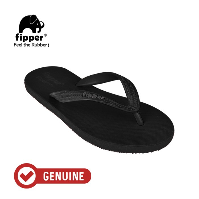 Fipper Black - M Series / Sandal Jepit Pria / Black - Black