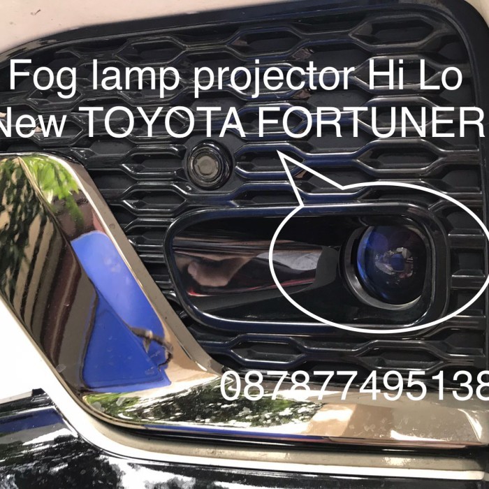 Fog lamp new Fortuner GR TRD VRZ 21-23 facelift projector BiLed Hi Lo