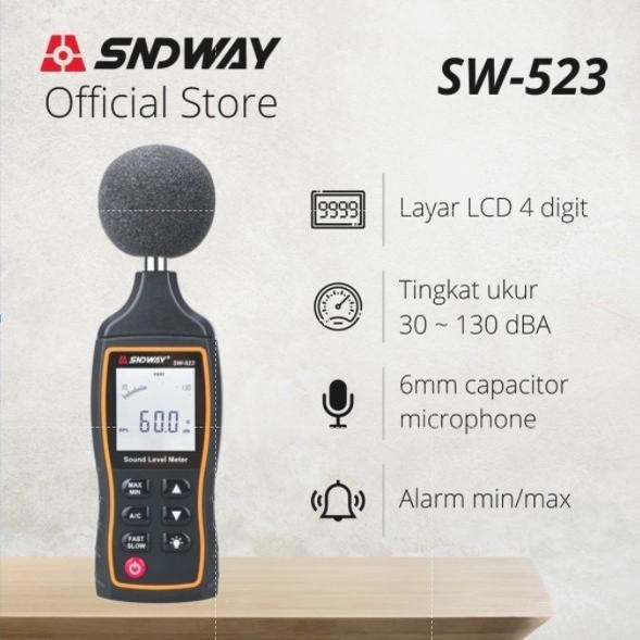 Sndway Digital Sound Level Meter Noise Meter 30-130 Db