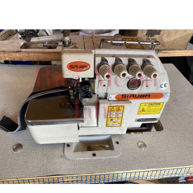 set mesin obras siruba second import benang 5 meja kaki dinamo servo baru