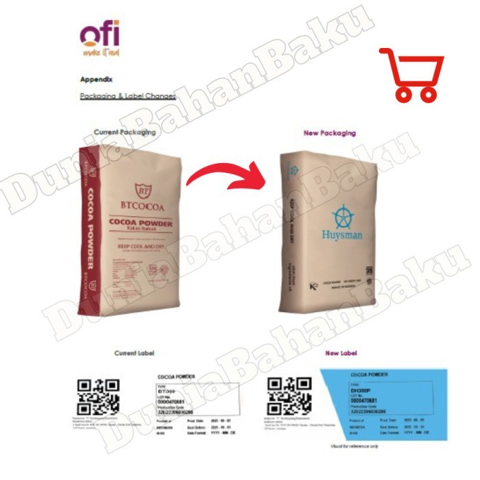 

BT COCOA JAVA DARK CHOCOLATE BT1000HA 25 kg (KHUSUS GRAB/GOJEK)