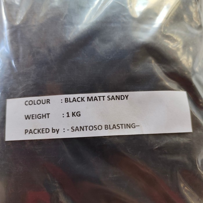 

bubuk powder coating black sandy texture