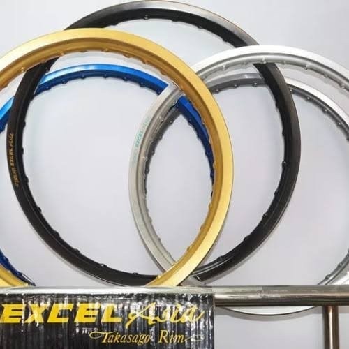 Original Velg Takasago Excel Asia 14 X 160 Titanium Gold Blue Biru Emas Silver Hitam Red Merah Satua