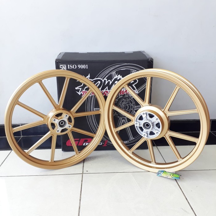 Velg Racing Set Yamaha Jupiter Mx King Power Gp Wheel Drag 1 Gold Barang Langka