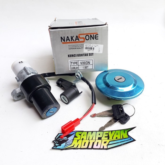 Kunci Kontak Motor Set Tutup Tangki Yamaha Vixion Lama Old Nakasone Barang Langka