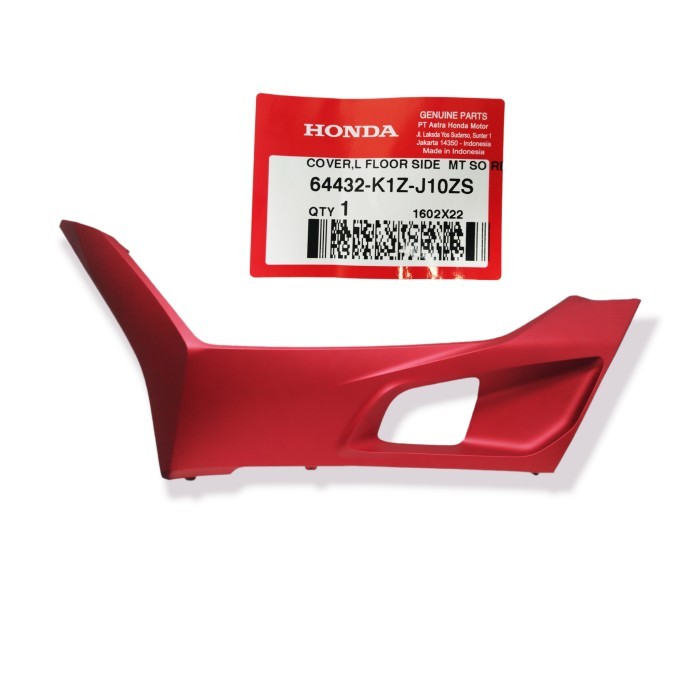 64432K1Zj10Zs Cover L Floor Side Merah Doff Pcx 160 K1Z Barang Langka