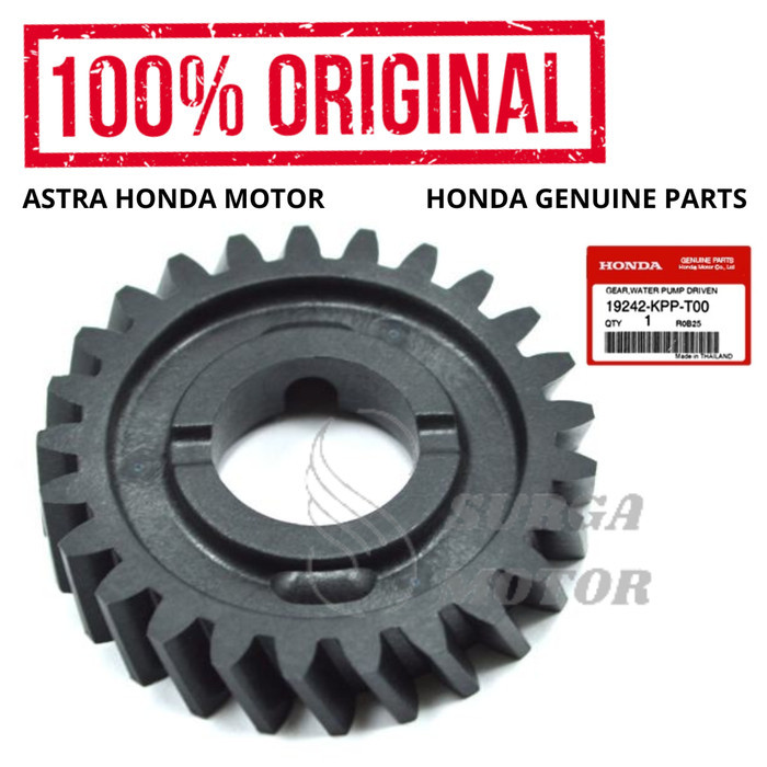 Gigi Pompa Air Radiator Gear Water Pump Driven Cbr150R Cb150R Original Honda Ahm 19242-Kpp-T00 Gir W