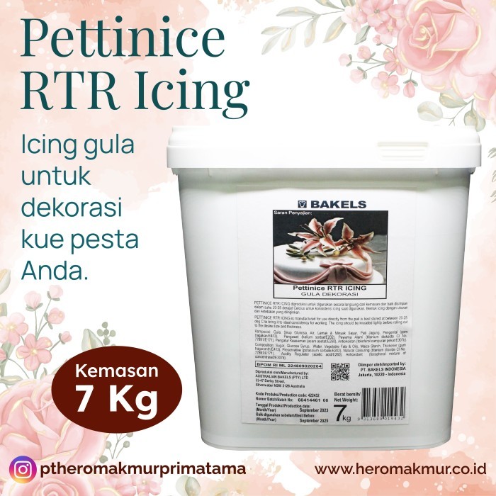 

Bakels Pettinice Rtr Icing 7Kg Terlaris