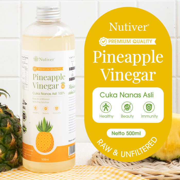 

NUTIVER PINEAPPLE VINEGAR CUKA BUAH NANAS WITH MOTHER MINUMAN DIET