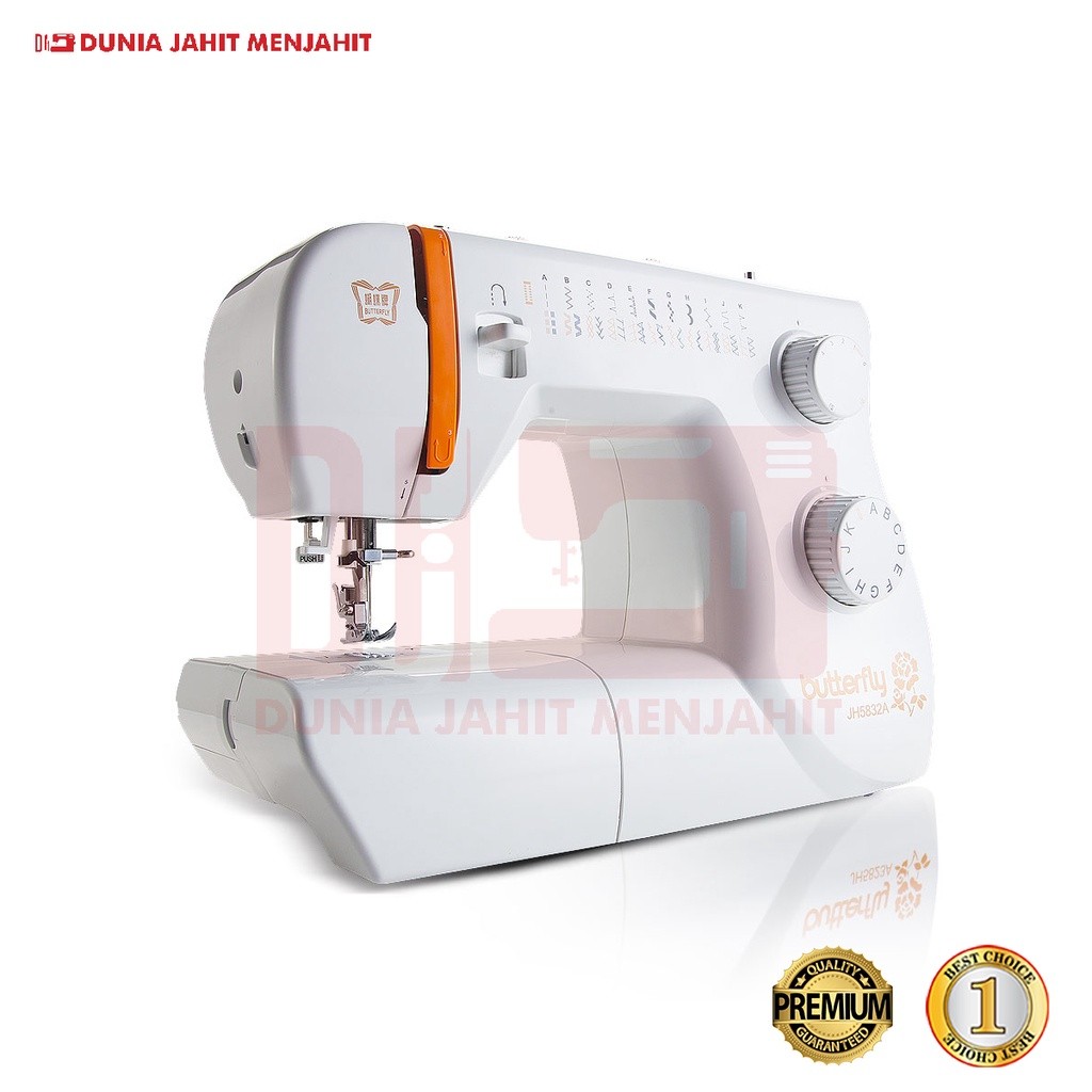 Mesin Jahit BUTTERFLY JH5832A / JH 5832 A / JH 5832A (Multifungsi Portable)