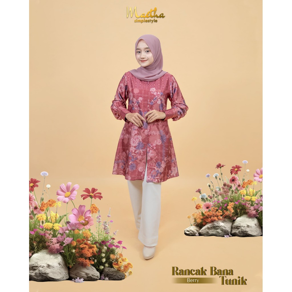Maetha - Tunik Atasan Wanita Motif Rancak Bana Series