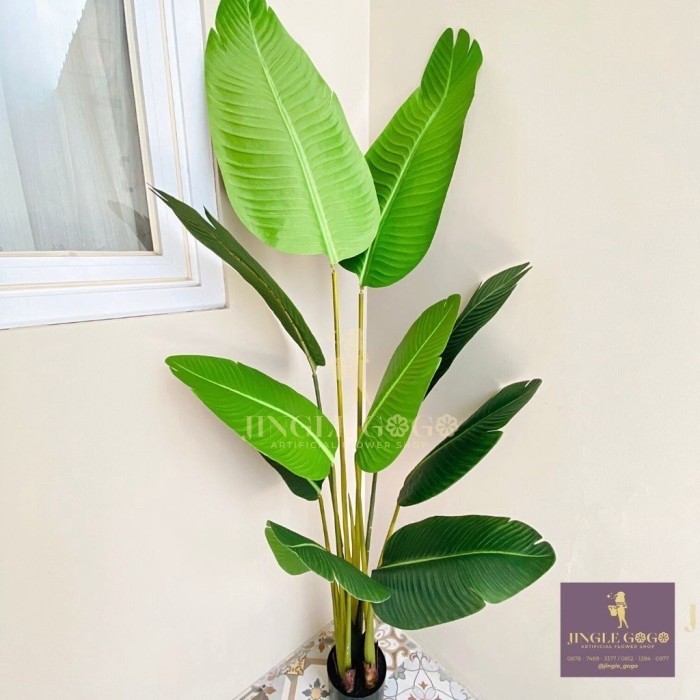 Pohon Pisang Artificial Tanaman Hias Palsu Pohon Plastik Tinggi
