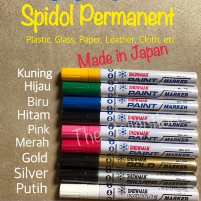 

Spidol Paint Marker Snowman White Sebox (12Pcs