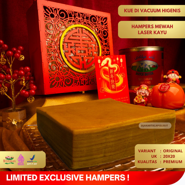 

[Promo Imlek] Hampers Lapis Legit Original 20X20 Premium - Limited Cny Edition Best Quality