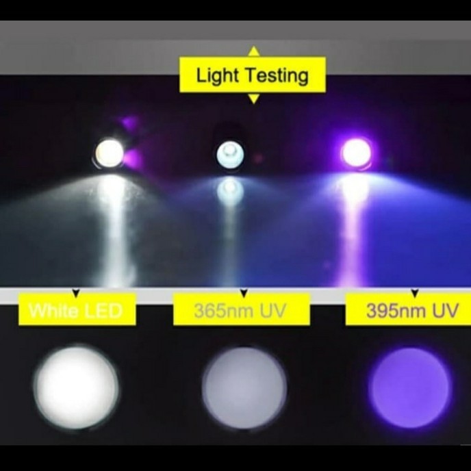 Senter Led Uv:Bisa Untuk Cek Bpkb Kendaraan Asli,Atau Uang Palsu/Upal Good Quality