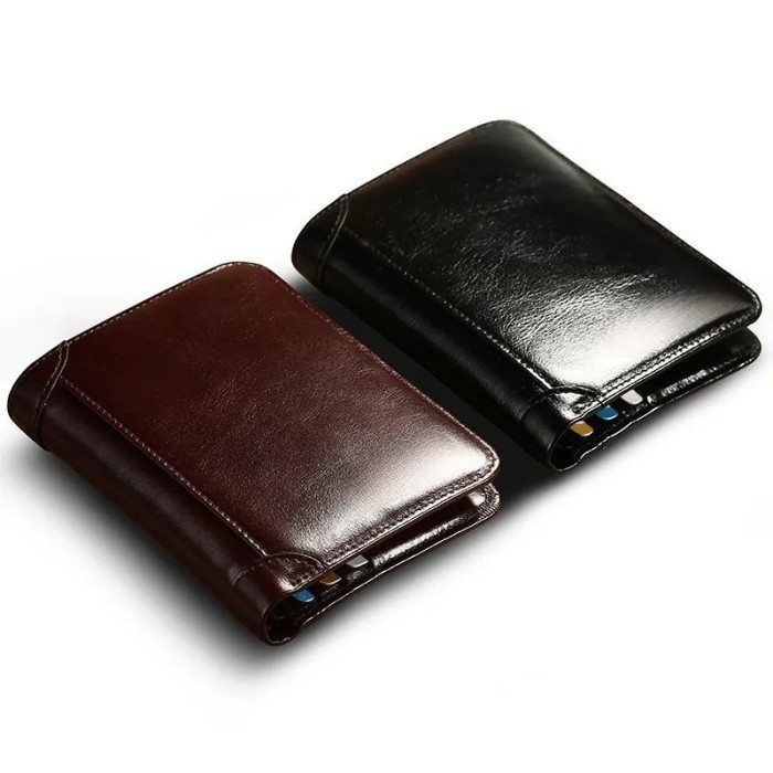 

TERLARIS DOMPET KULIT ASLI MBLEAK SLIM OIL VINTAGE TERBARU RFID MURAH!!! MURAH