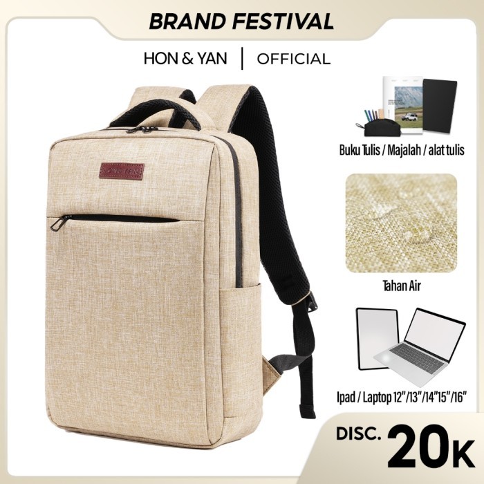

TERLARIS HONYAN TAS RANSEL LAPTOP WANITA 12"/13"/14"/15"/16" TAS BACKPACK TAHAN AIR TAS SEKOLAH -
