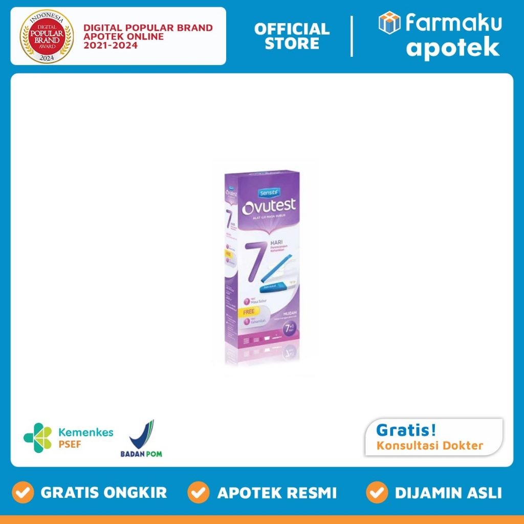 Ovutest 7 Days Plan Alat Test Masa Subur Rentang 7 Hari Pcs - BIN