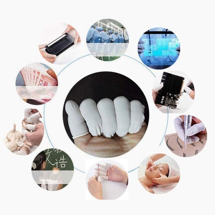 Sarung Jari / Finger Cot / Finger Gloves Latex Karet Paling Tebal