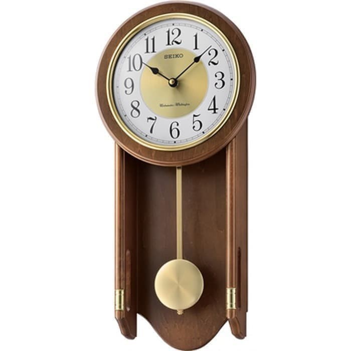 Jam Dinding Seiko Kayu Japan Westminster Qxh073B Qxh073 Original