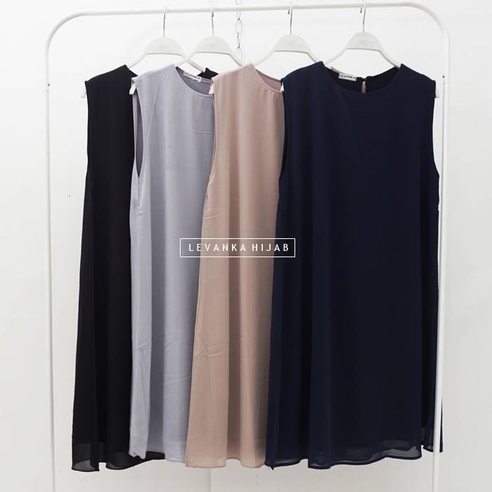 MEIDI Inner Outer Tunik Tanpa Lengan atau Inner tanktop el tunik