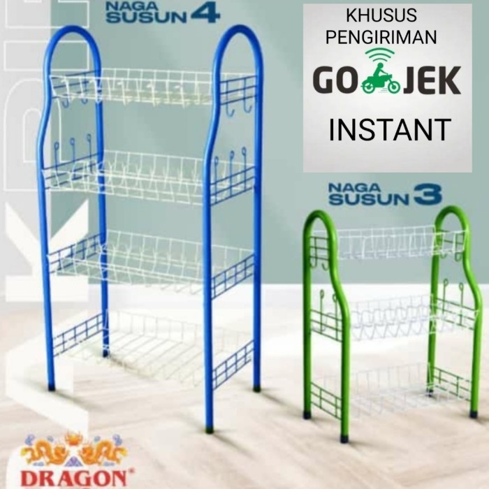 Rak Piring Dragon 4Susun/Rak Piring Jadul Dragon 4 Susun