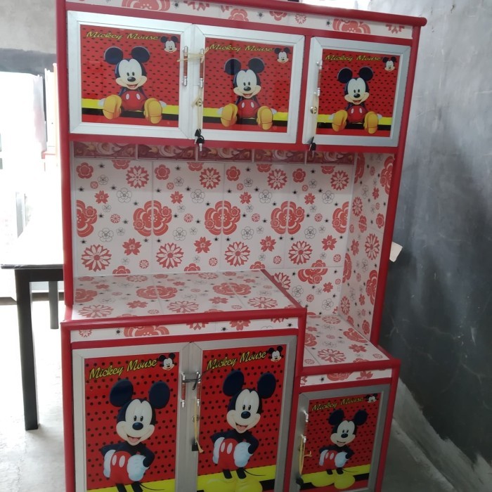 Rak Piring 3 Pintu Karakter Hello Kitty