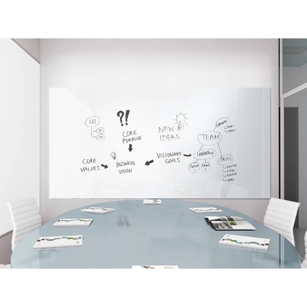 

Papan Tulis White Board Acrylic Dry Erase - Milky White Best Quality