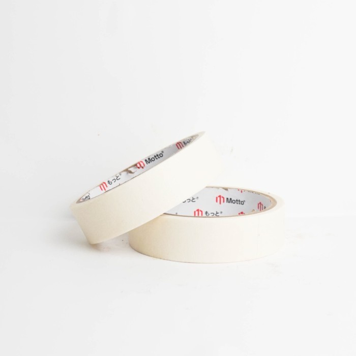 

Promo Lakban Kertas/Masking Tape Cream 24Mm X 10 Meter - Dus 144 Pcs - Motto Packing Aman