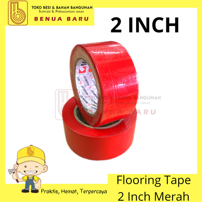 

Produk Terbaru Floor Marking Tape Merah Red 2 Inch X 33 Meter / Lakban Lantai Merah Cod