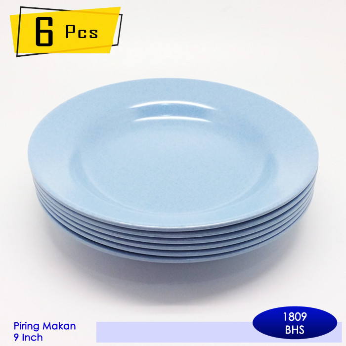Piring Makan Onyx Melamin 9 Inch (6 Pcs) - 1809