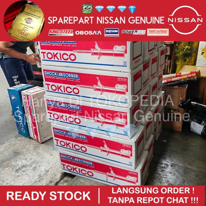 Xtrail T30 Shock Breaker BELAKANG Strut Kit Absorber ORI TOKICO JAPAN