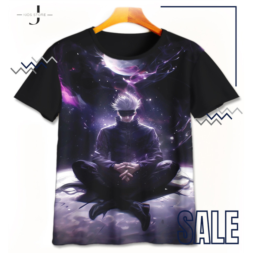Kaos Anak Jujutsu Kaisen Gojo Satoru Satoru gojo-3-designWD Baju Anak Anime Umakuka - JKids Store