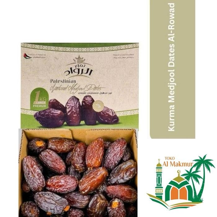 

Kurma Medjoul Palestin Al Rowad Palestine Kurma Jumbo Kemasan Dus 1Kg Organik Premium Makanan Kering