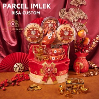 

Parcel Imlek 2025 Shio Ular / Parcel Kue Kering Nastar Kastangel Sagu Keju Coklat Mede Cookies /