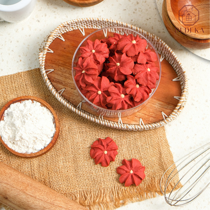 

Kue Semprit Red Velvet / Cookies Red Velvet / Kue Kering Homemade Best Seller