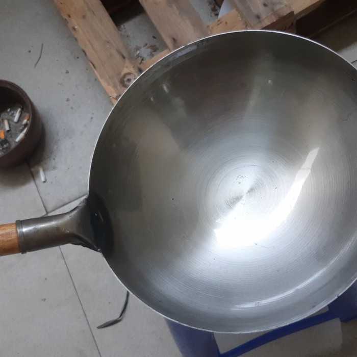 Wajan Nasi Goreng, Chinesfood, Bahan Baja Putih Hongkong Diameter 40Cm