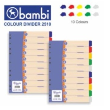 

TERBARU Divider Bambi Folio 2510 / pembatas / Divider & Indexes 2510 BISA GOSEND!