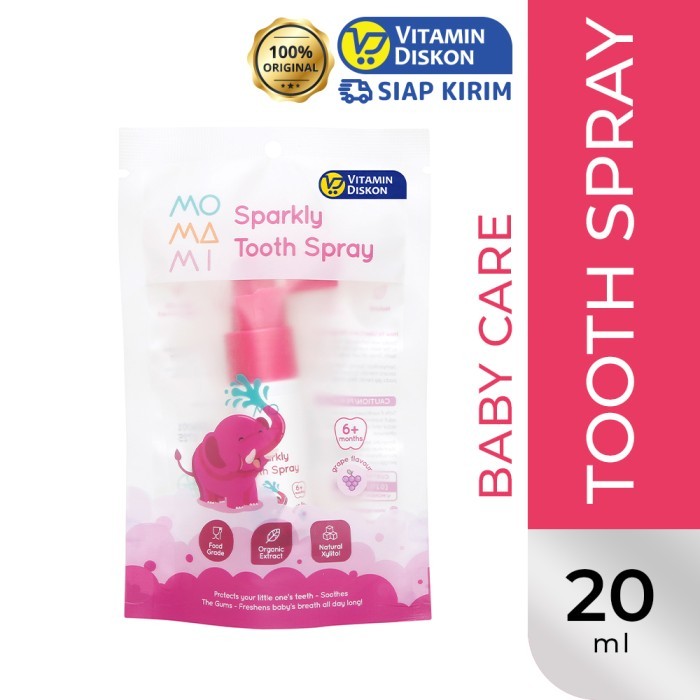 Khusus Gosend! Momami Sparkly Tooth Spray 20 Ml