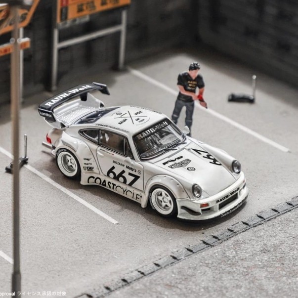 Star Model 1/64 Rauh-Welt RWB930 CoastCycles white #667 Car Only
